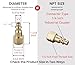 T TANYA HARDWARE Air Hose Fittings And Quick Connect Air Fittings, 1/4 Inch NPT Brass Female Air Coupler Plug (10 Piece) Industrial Type D, Air Compressor Fittings