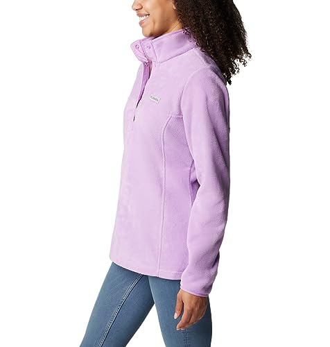 Image of Columbia Womens Benton Springs Half Snap II Pull Over Fleece Jacket, Dark Stone /Canoe /Vintage Blue, 3X