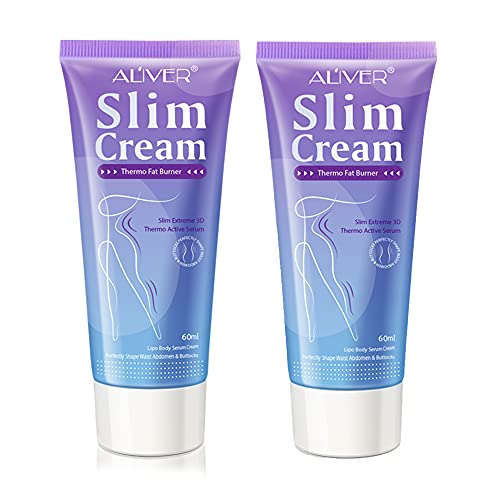 Hot Cream 2 Pack, Belly Fat Burner Sweat Cream for Women and Men, Fat Burning Slimming Cream, Slim Weight Loss Cream, Anti-Cellulite Massage Cream for Body Shaping Waist, Abdomen and Buttocks