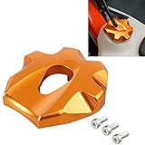 NICECNC Orange Fuel Tank Cap Case Compatible with KTM 150-500 XC/XCF/XCW/XCF-W/EXC/EXCF/TPI/SIX DAYS 65SX 2014-22 Freeride 250R 2015 Freeride 250F 2016,See Fitment