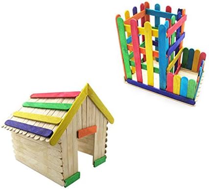 Amazon Co Jp 50 Pc 木製の割り箸アート工芸品アイスクリームロリーケーキ Diy おもちゃを作る ホーム キッチン