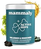 11-in-1 Grünlippmuschel Hund Gelenktabletten - Active Hips 60 Leckerli (175g) von mammaly - Gelenk- & Knochenschutz für Hunde - Praktische Alternative zu Kapseln & Grünlippmuschelpulver für Senior