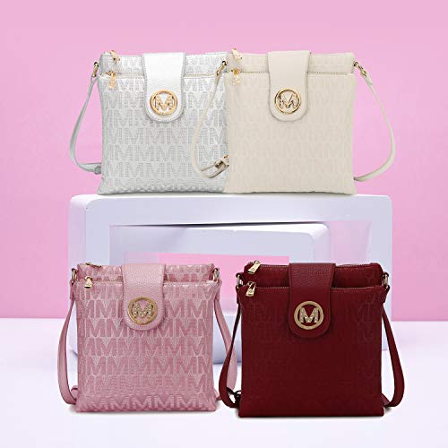 Bolsas transversais MKF para mulheres – tiras transversais, bolsa carteiro – bolsa de couro PU, bols