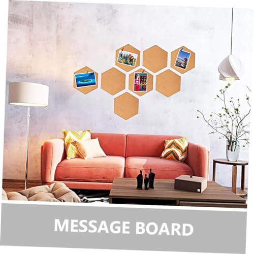 Tableau liège autocollant affichage mural décoration DIY bureau maison 8pcs - 8