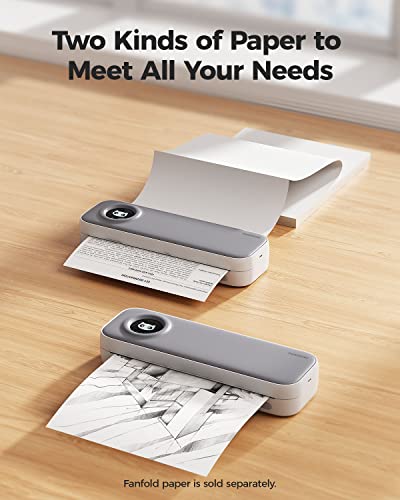 Paperang Portable Thermal Printer Supports A4 Paper For Mobile Monochrome Prints, Wired Printing For Windows & Macos Via Usb And Wireless Printing For Ios & Android Devices Via Bluetooth #TOP5