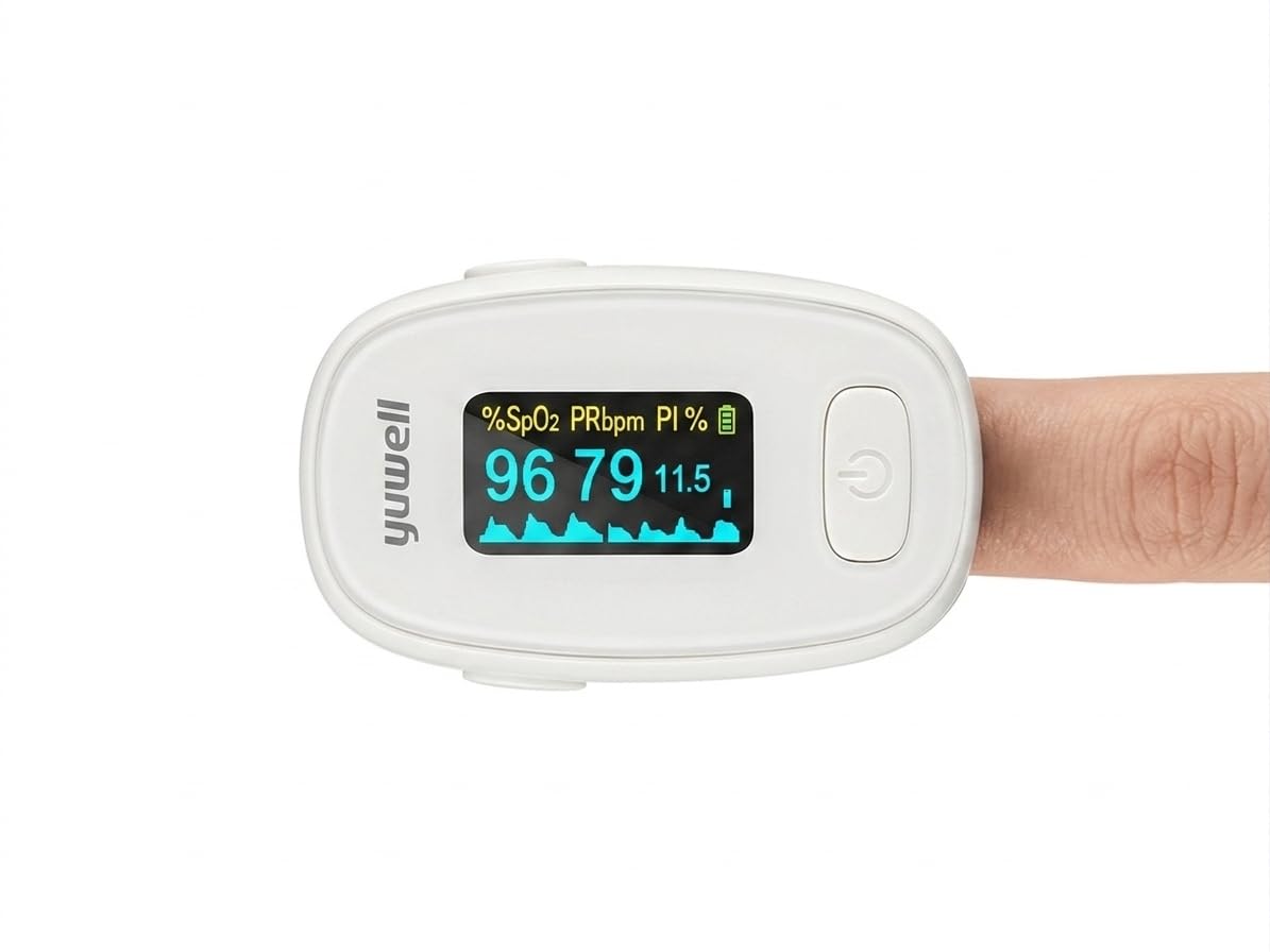 Saturimetro Da Dito Professionale Certificato, Ad Alta Precisione Per Misurare SpO₂, Frequenza Cardiaca, Indice Di Perfusione E PPG, Con Allarme, Uso Domestico E Clinico; Modello: YX306