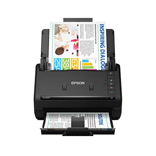 Epson WorkForce ES-400 II Colour Duplex Desktop Document Scanner for PC and Mac, with Auto Document Feeder (ADF) and Image Adjustment Tools (Renewed)