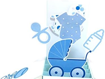 Baby Boy Card - Handmade Greeting Card Box Baby Shower