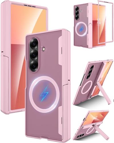 Coque rose Magsafe Galaxy Z Fold 6 pour une utilisation mains libres au quotidien
