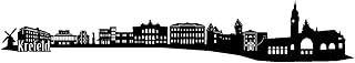 Wandtattoo Krefeld Skyline mehrere Größen 50 x 8,7cm schwarz