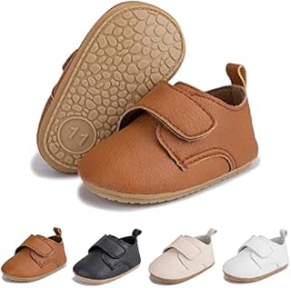Sonsage Infant Baby Boy Girl First Walking Shoes Newborn Prewalkers Non Slip Rubber Sole Crib