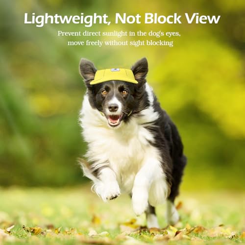 image for Pawaboo Dog Baseball Cap - Upgraded Elastic Ear Holes - Adjustable Dog