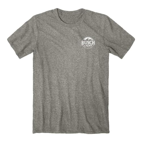 Busch Light Beer Season Short Sleeve T-Shirt, Heather Gray | X- Large Size | 10% Polyester / 90% Cotton, 4.3 Oz Lightweight Fabric2