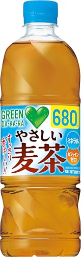 GREEN DA・KA・RA(グリーンダカラ) サントリー グリーンダカラ やさしい麦茶 お茶 麦茶 ペットボトル 680ml
