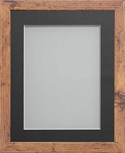 Frame Company Allington Rustic Photo Frame with Grey Mount, 7x5 for 6x4 ...