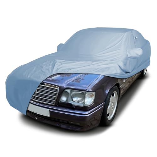 Image of iCarCover Premium Car Cover for 1991-1994 Mercedes-Benz 320CE, 320E, 500E Heavy Duty Waterproof All-Weather Automobiles Custom Fit Indoor Outdoor UV Snow Protection Covers with Straps and Bag