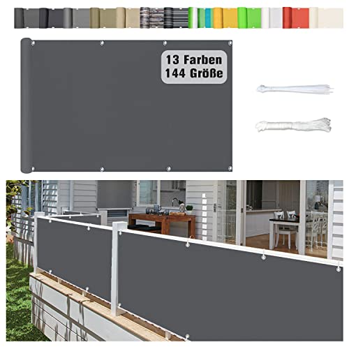 Stootrel Balkonschutz Balkonabdeckung, 60 X 300CM Blickdichte...