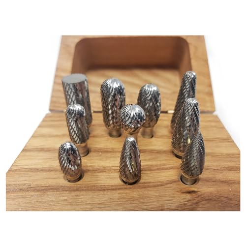 Set 1 Double Cut Carbide Burr miniatura 2