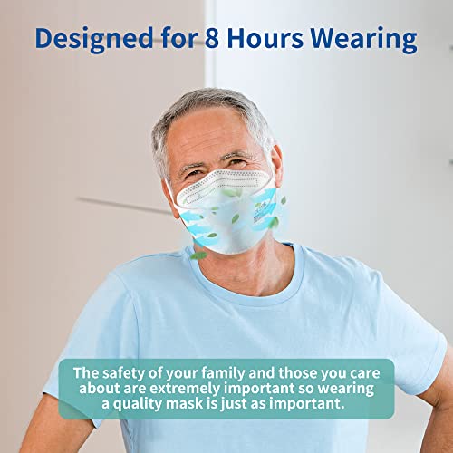 KANGLV-Maskers 10 Stuks FFP2, 3-Laags Wegwerpbeschermende Maskers, Deeltjesbeschermingsmasker, Hoge Filtreerbaarheid ≥94… - Image 5