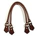 byhands Embossed Leather Purse Handles/Bag Handles, Brown, 18.25" (22-4701-E)