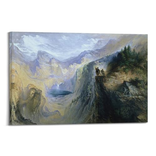 Impression sur toile Manfred on The Jungfrau John Martin 50x75cm