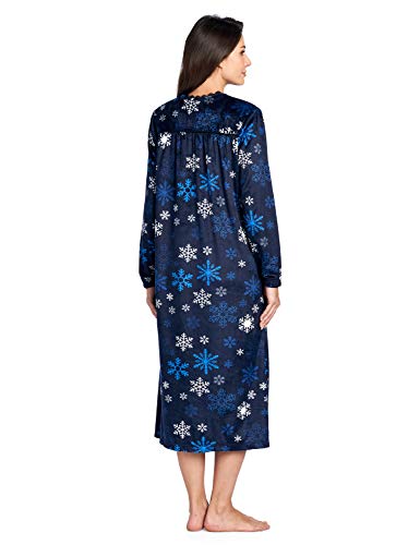 Ashford & Brooks Women's Micro Fleece Long Sleeve Nightgown3