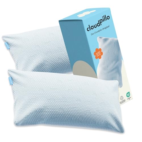 Cloudpillo Memory Foam Pillow - 2er-Set Premium Kissen, Höhenverstellbar, 40x80 cm, Ergonomische und Hypoallergene Kopfstützen
