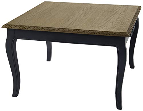 Amadeus Table Basse chêne plaqué Seine Bleue, Bois, Blue, Unique