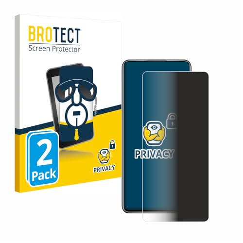 BROTECT (2 Unidades Protector Pantalla Privacidad para ZTE Axon 30 5G [Anti-Espía, Película Protección, Privacy]