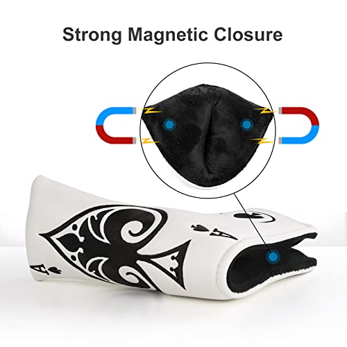 Gonafit Golf Blade Putter Head Cover Golf Putter Headcover Synthetic Leather Magnetic Closure For Scotty Cameron Odyssey Ping #TOP4