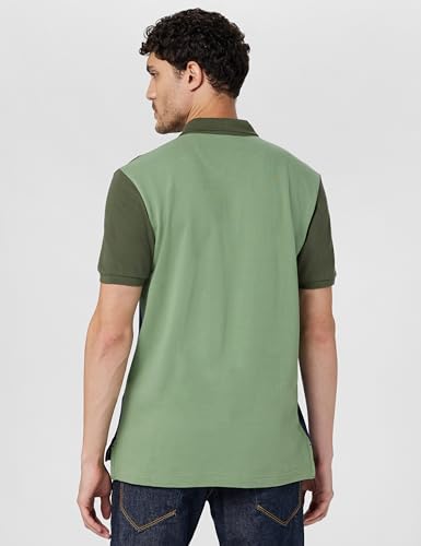 Image of Arrow Sport Men Regular fit Cotton Colour Blocked Short Sleeves Polo Shirt