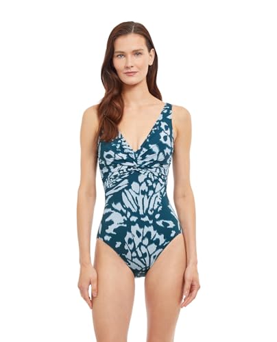 Maillot de bain une pièce mince Gottex Miss Butterfly col V