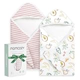 Momcozy Baby Towel with Hooded - Ultra Soft & Absorbent Large Bath Towel Set for Comfort & Gentle on Baby's Skin - Shower Gift & Bath Essential & Baby Registry Search for Newborn,Infant,Toddler,Kids
