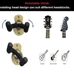 Epochleno Lot de 2 supports muraux en métal pour guitare avec éponge de protection Compatible avec tous les types de… - Les Beatles, Paul McCartney, John Lennon, RIngo Starr, George Harrison Epochleno Lot de 2 supports muraux en métal pour guitare avec éponge de protection Compatible avec tous les types de… – Image 2