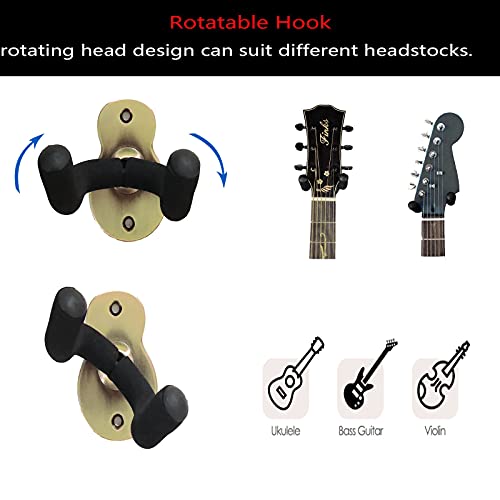 Epochleno Lot de 2 supports muraux en métal pour guitare avec éponge de protection Compatible avec tous les types de… - Les Beatles, Paul McCartney, John Lennon, RIngo Starr, George Harrison Epochleno Lot de 2 supports muraux en métal pour guitare avec éponge de protection Compatible avec tous les types de… – Image 3