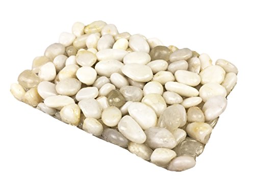 OYAMIHUI Stone Pebbles Soap Dish for Shower and Bathroom, Natural Stone Soap Holder