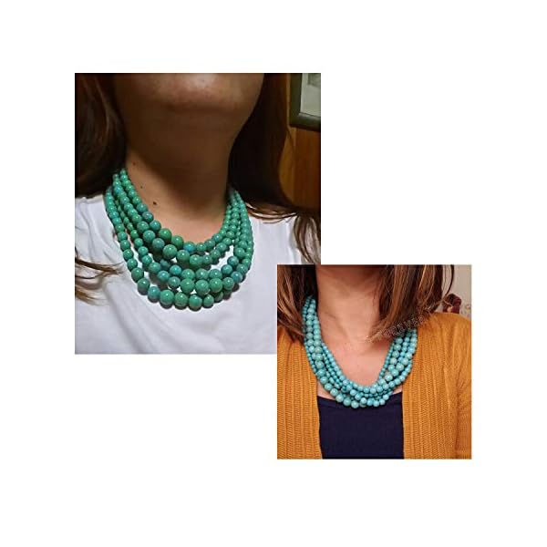 Young & Forever Beaded Necklace with earinging Beads Jewellery Set for Women Girls - Image 5