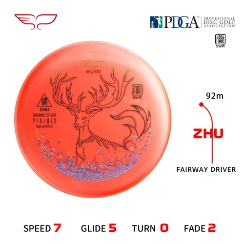 Yikun Disc Golf Discs Driver Floating Disk Fairway Driver 150-160G Perfect For Outdoor Games Discs For Disc Golf [Dics Shade Color May Vary] #TOP1