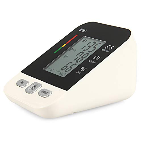 USB Charging Wrist Blood Pressure Monitor Digital Automatic Measure Blood Pressure with Large LCD Display,White