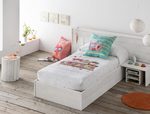 Tejidos JVR - Edredón Ajustable Selfie - Disponible en Todas Las Medidas (Cama 105)