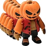 Halloween Urban Pumpkin Head Articulated Figurines (Pack of 5) – Poseable Jack-o'-Lantern Mini Figures in Streetwear for Spooky Decor, Dioramas & Horror Displays – 3D Printed in Canada