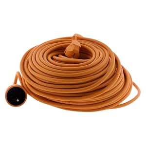 Prolongateur Jardin 50m 16A HO5VV-F 3G1,5mm² Orange Zenitech