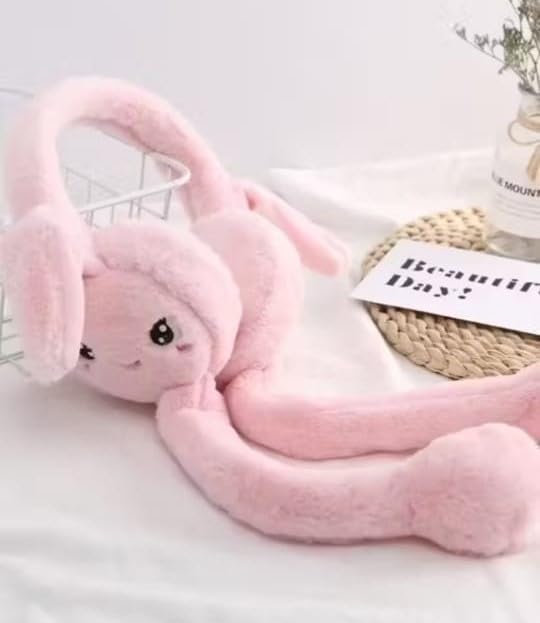 ARYANSH SHOPPE Kids Plush Bunny Ear Winter Earmuff Scarf | Soft Warm Neck & Ear Protector | Adjustable Cute Plush Ear Cover for Girls & Boys (RANDOM COLOR) (PACK OF 1) 1