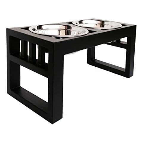 NMN Products Libro Double Diner - Raised Dog Feeder - 11" Tall Cover