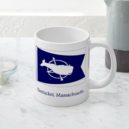 Taza Mega Cerámica 20 oz CafePress Nantucket MA Flag miniatura 4