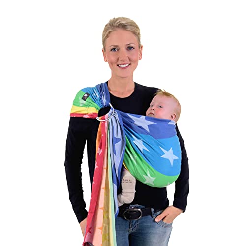 Hoppediz Écharpe de portage Ring-Sling - Bleu Vert - Kiabi - 65.99
