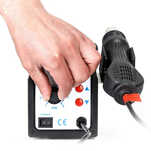 Creworks TEK MOTION 858D Rework Station, 110V Smd Soldering Rework Station With Hot Air Heat Gun Set thumb #2