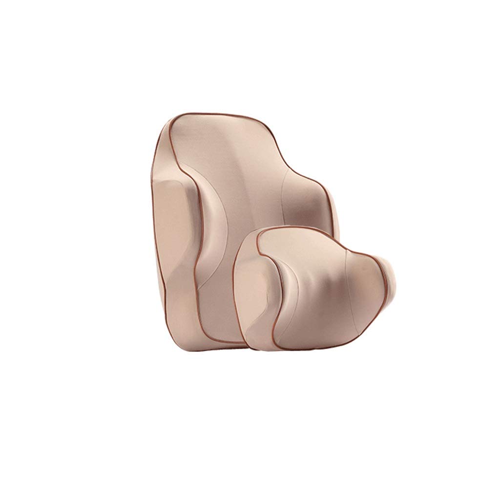funda de asiento almohada lumbar for respetar el medio ambiente y cómodo cojín del asiento de coche almohada lumbar lumbar acolchado for la cabeza del coche reposacabezas del vehículo verano(F)