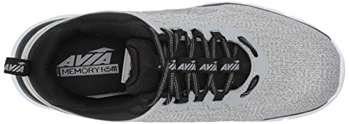 Avia Tênis de corrida masculino Avi-Factor, Liga metálica/preto/prata, 44