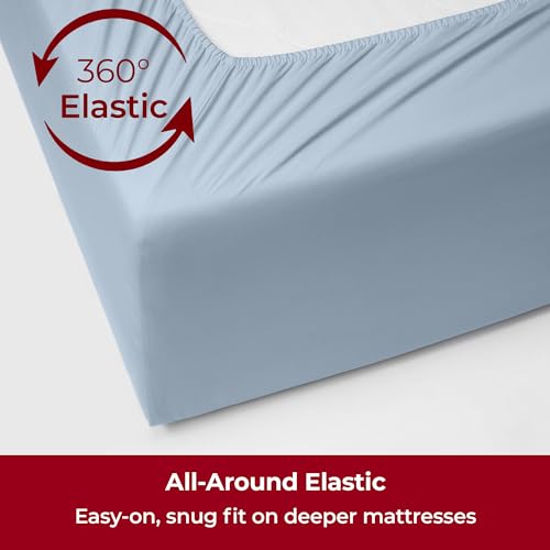 image for Mellanni Extra Deep Twin XL Sheets - 3 PC Iconic Collection Bedding - 